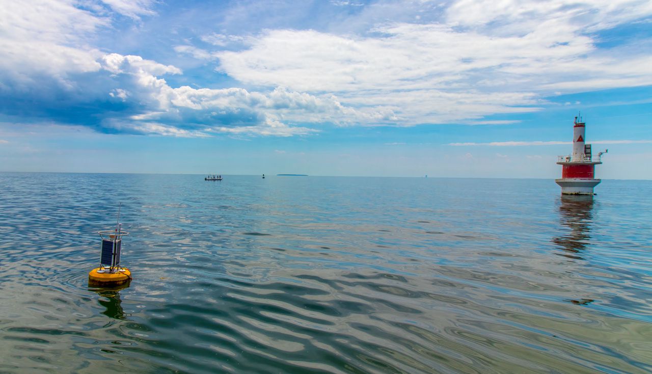 buoy in lake erie