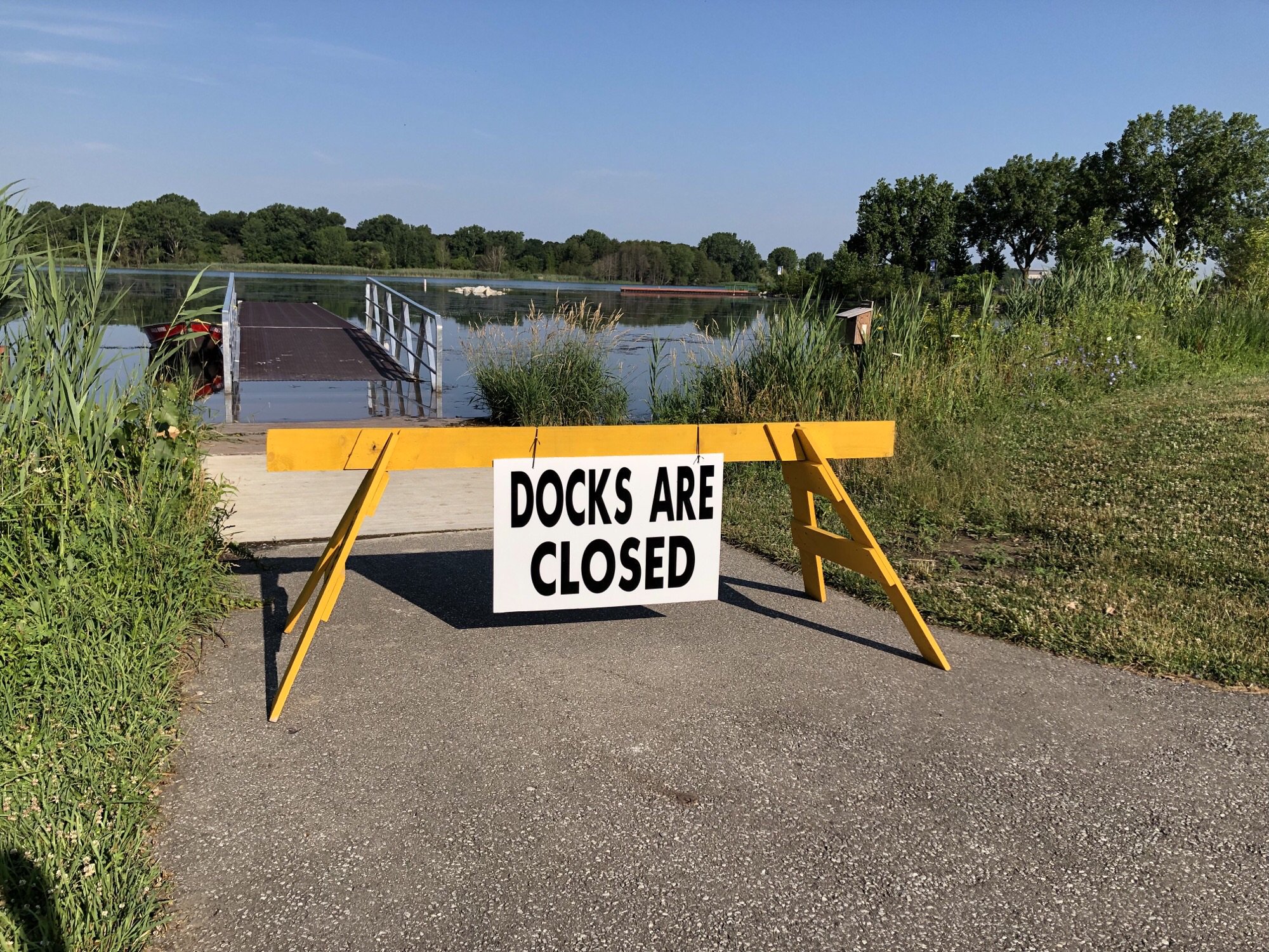 Monitoring flood water in the detroit river